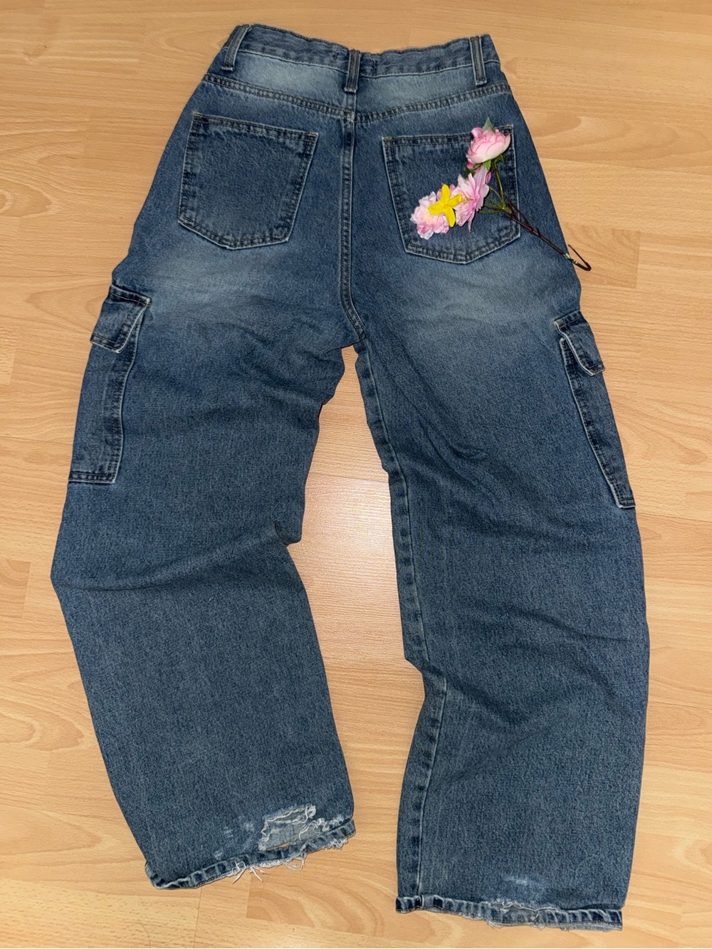 Classic Blue Cargo Jeans